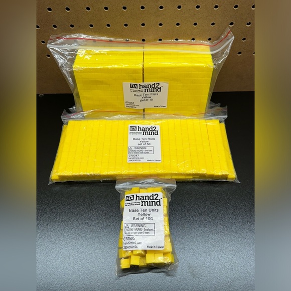 ETA Base ten unit blocks/ cubes, set, math manipulatives - Picture 1 of 7